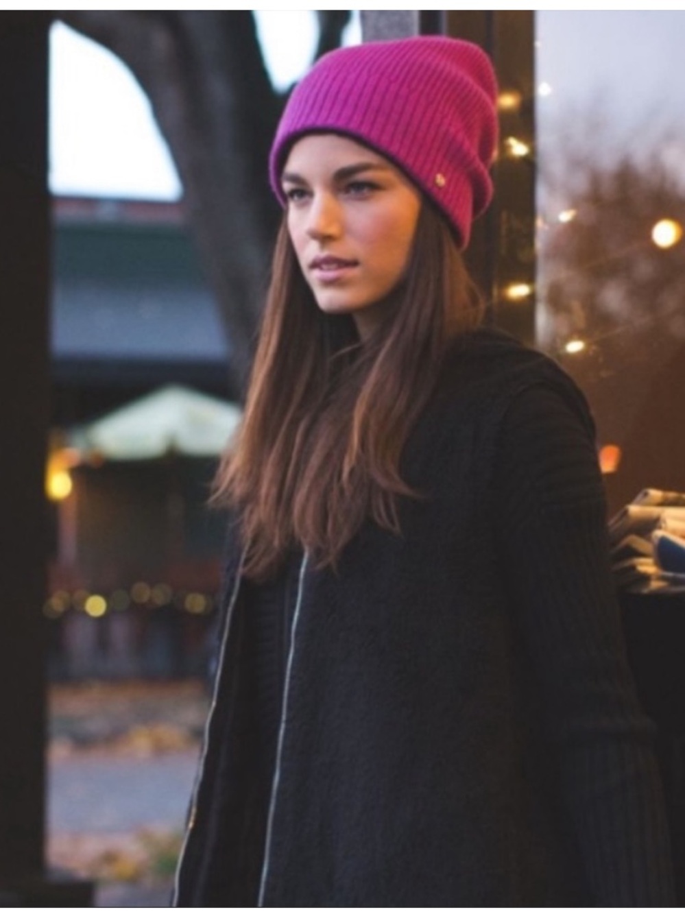 Lululemon Totally Toasty Toque In Heathered Ultra
Violet / Deep Coal